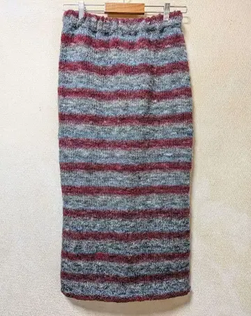 인기 털실 시에나 니트 롱 타이트 스커트 핸드메이드