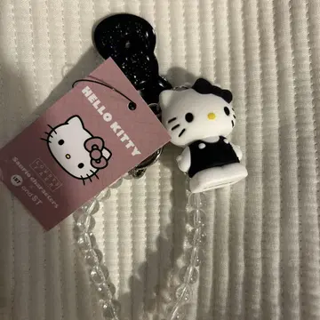 헬로키티 퀼팅 키 참 블랙 로리즈팜