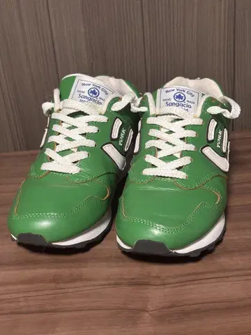 한정품 중고 산가치오 스니커즈 뉴욕 [ GREEN ] 22cm