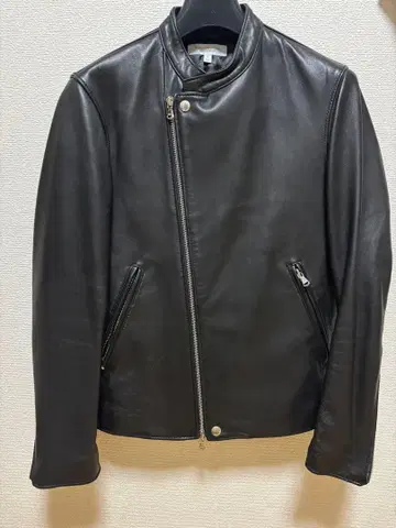 [ 블랙 프라이데이 가격 ] 뷰티&유스 라무 레더 자켓 세미 더블