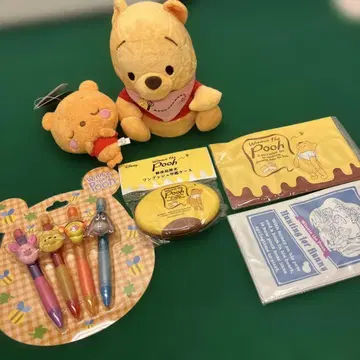 (10-56) 곰돌이 푸 볼펜 외 6개 세트 디즈니 스토어 한정판