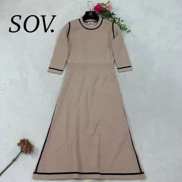 J12 미사용 새상품 S 36 소브 다르실 니트 롱 원피스 여성용