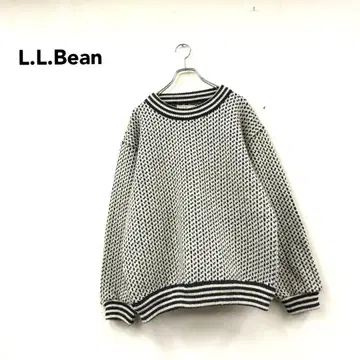 80s 노르웨이산 L.L.Bean 노르딕 스웨터 버드 아이 구제 의류