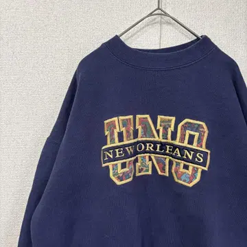 미국 빈티지 의류 맨투맨 자수 로고 칼리지 XL 2822