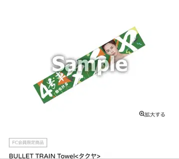 BULLET TRAIN 타월