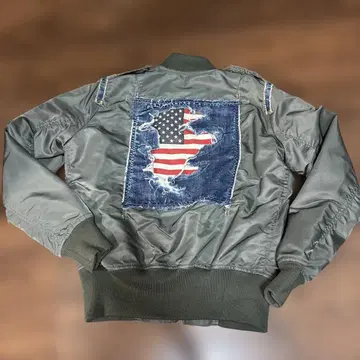 아비렉스 타입 블루 플라이트 자켓 성조기 여성용