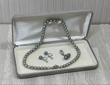 펄 목걸이 진주 실버 각인 귀찌 넥타이핀