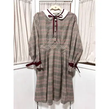 axesfemme POETIQUE 벨트 디자인 체크 OP