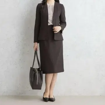 새상품 AOKI 아오키 노카라 스커트 수트