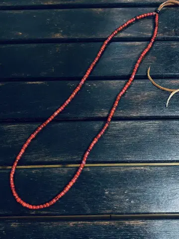 금적 레어 앤티크 비즈 화이트 하트