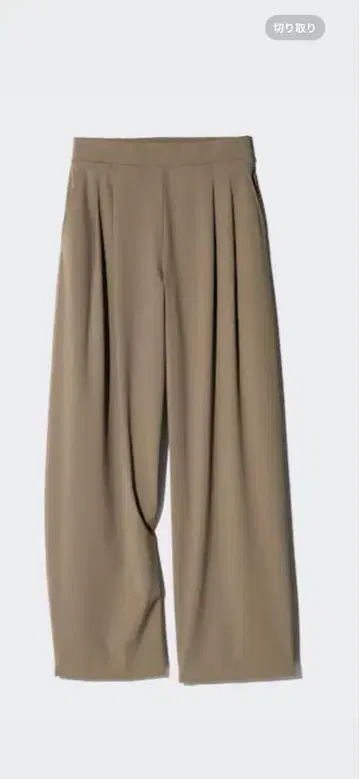 새상품 UNIQLO 울트라 스트레치 액티브 와이드 팬츠 S 카키