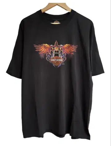 할리 레어 디자인 양면 이글 파이어 패턴 2000년산 XXL