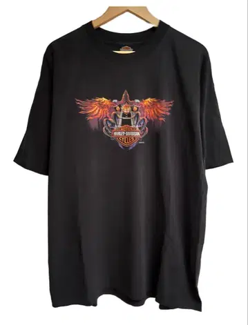 할리 레어 디자인 양면 이글 파이어 패턴 2000년산 XXL