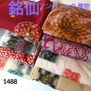 1488 명선 순수 실크 앤티크 기모노 8장 세트 모음 리메이크 소재