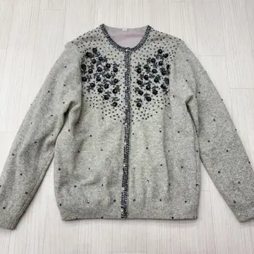 90s 스팽글 비즈 니트 가디건 스웨터