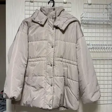 허리 마크 미들 페이크 다운 자켓 NICE CLAUP