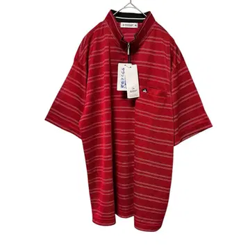 택 포함 새상품 [ DUNLOP ] 던롭 하프 지퍼 골프 셔츠 (L)