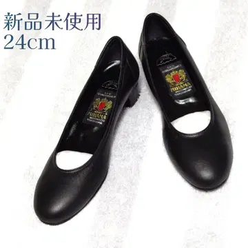 MIHAMA 24cm 미사용 새상품 블랙 플레인 펌프스