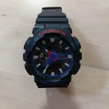 G-SHOCK GA-100 손목시계 블랙/블루