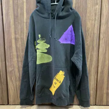 HUF 그래픽 후드티 XL 블랙
