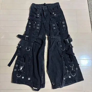 REFLEM 2024aw 블랙 와이드 플레어 데님