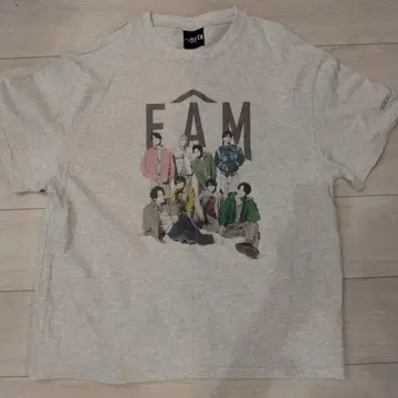 timelesz 타임리스FAM T셔츠 멜란지 화이트