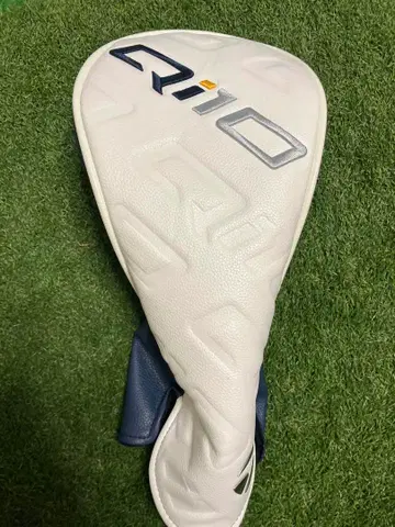 새상품급 Q10 드라이버용 골프헤드커버 화이트/네이비