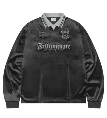 FILLUMINATE 벨벳 긴팔 피케 셔츠 L 사이즈