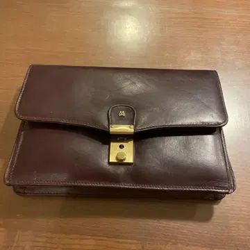 남성용 터키 MATRAS 다크 브라운 가죽 클러치백