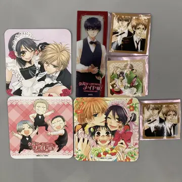 회장님은 메이드! 콜라보 카페 코스터 혜택 스티커 씰 책갈피