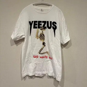 YEEZUS 해골 디자인 T셔츠 M