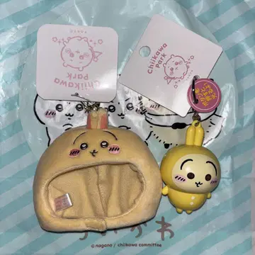 치이카와 파크 두근두근 봉제 인형 캡 라이트 키링