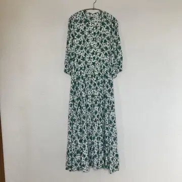 ZARA 롱 원피스 꽃무늬 그린