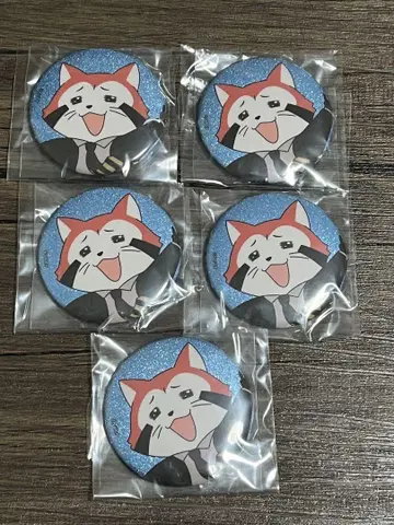 애니메이션 재팬 AJ 가챠 캔뱃지 아라이구마 카루카루단 아카카루 세트