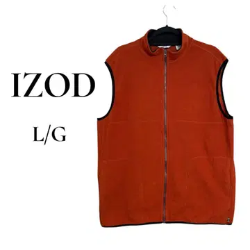 IZOD 플리스 베스트 포켓 빈티지