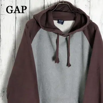 GAP 올드갭 00s 바이컬러 투톤 래글런 후드티