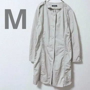 뉴요커 블루종 자켓 롱 기장 베이지 봄 가을 심플
