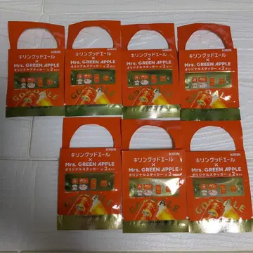 KIRIN Mrs. GREEN APPLE 오리지널 스티커 2매입 7봉