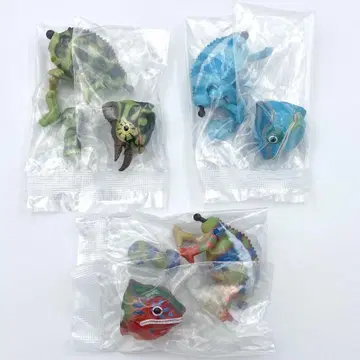 생물대도감 쁘띠 카멜레온 가챠 3종 세트