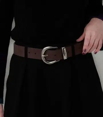 [ 미사용 ] HARE 빈티지 라이크 인조 가죽 벨트