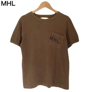 마가렛호웰 빅 로고 T셔츠 반팔 가슴 포켓 여성용 코튼