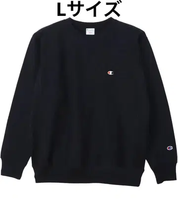 챔피온 면 100% 10oz Relax Fit 리버스 위브 블랙