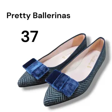 [ Pretty Ballerinas ] 리본 벨벳 헤링본 가을/겨울 37