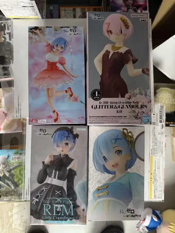 Re: 제로부터 시작하는 이세계 생활 피규어 4점 세트