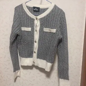 MARY QUANT 케이블 짜임 가디건