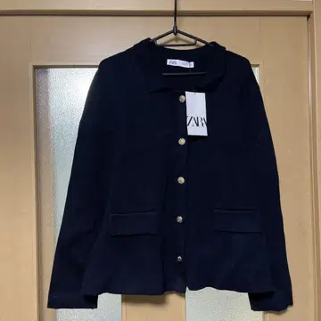 자라 골드 버튼 가디건