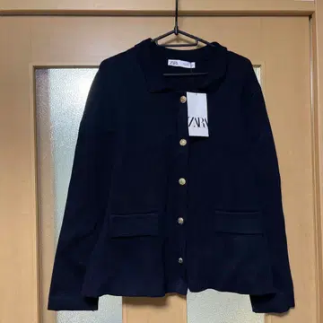 자라 골드 버튼 가디건