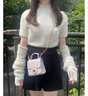 GRL 암워머 포함 페더 니트탑 Kz325