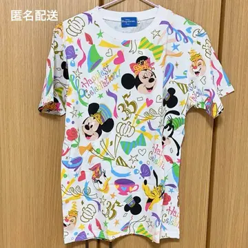 디즈니랜드 35주년 해피스트 셀레브레이션 티셔츠 S 사이즈 화이트