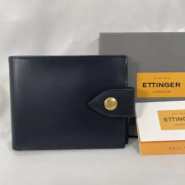 새상품급 ETTINGER 에티거 접이식 지갑 브라이들 가죽 박스 포함